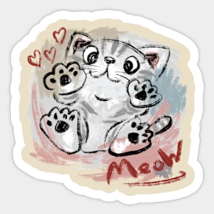 American Shorthair Sketch Sticker